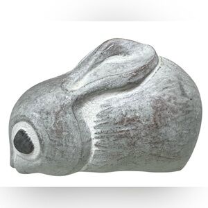Isabel Bloom Bunny Rabbit Concrete Cement Sculpture Signed Decor Blue-Gray Cute!